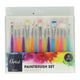 Pinselset mit Jelly-Griffen - 15-tlg.