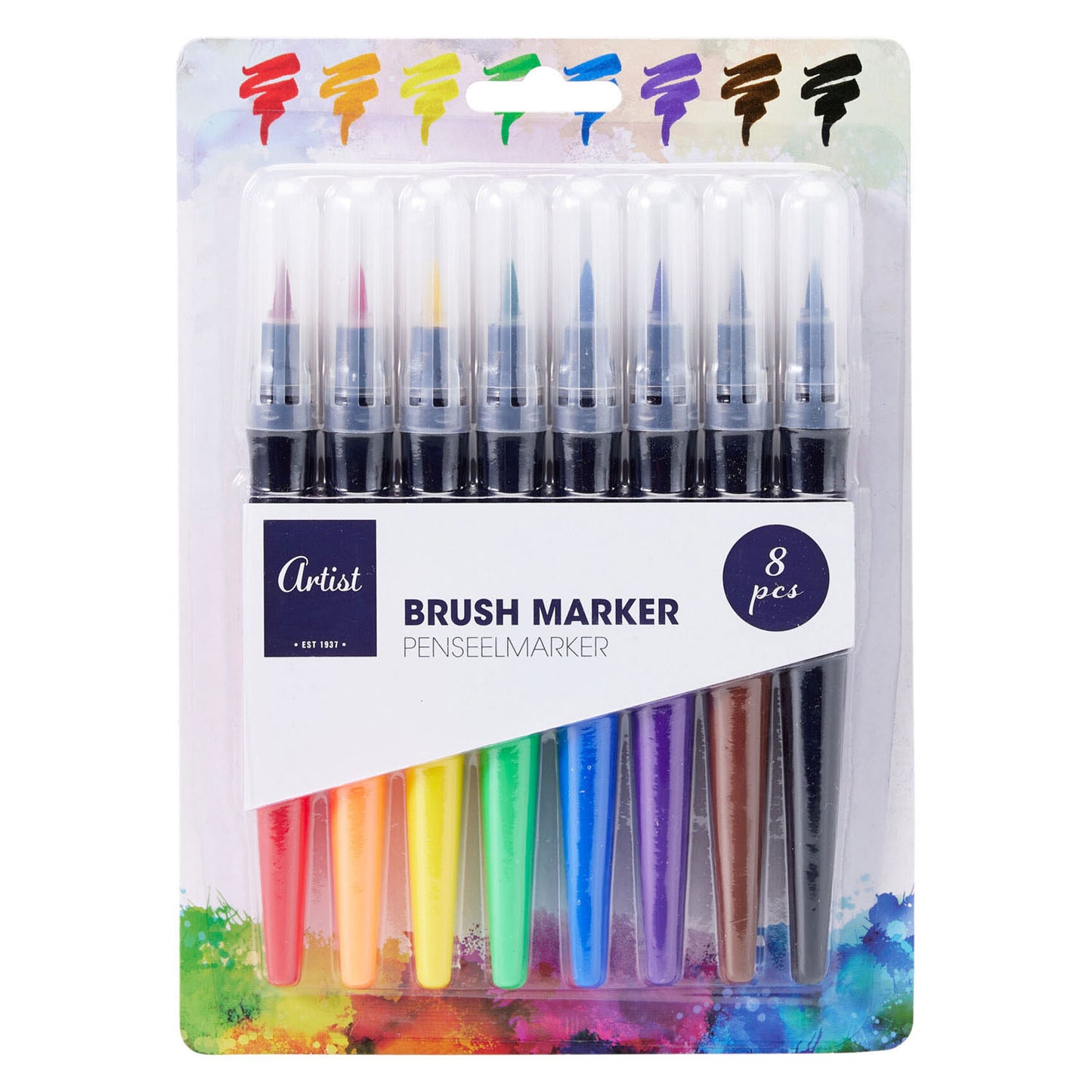 Set Pinselspitzenmarker 15mm - 8 Stk.