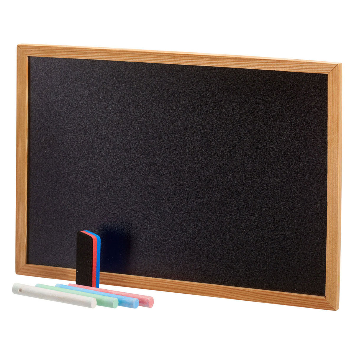 Kreidetafel 21x30cm mit 4 Kreiden und Schwamm