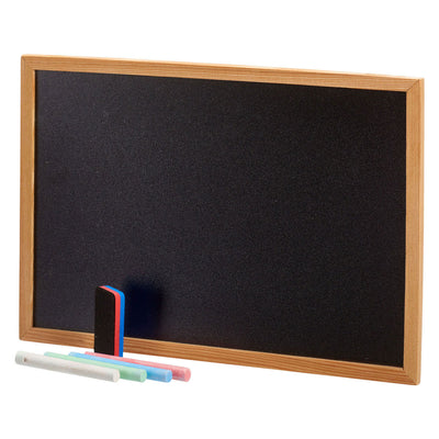 Kreidetafel 21x30cm mit 4 Kreiden und Schwamm