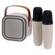 Kabelloses Karaoke-Set mit Lautsprecher und 2 Mikrofonen