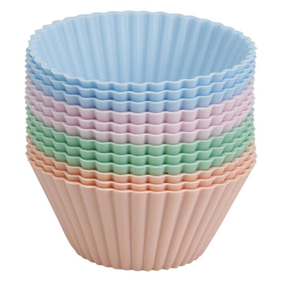 Set Silikon-Cupcake-Formen 7 x 3,5 cm – 12 Stück.