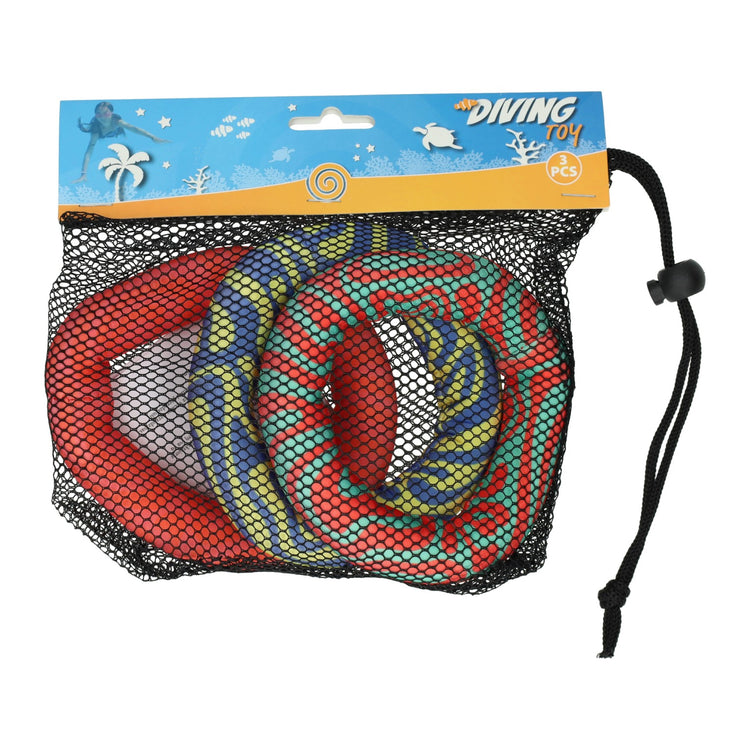 Set Neopren-Tauchringspielzeuge - 3-tlg.