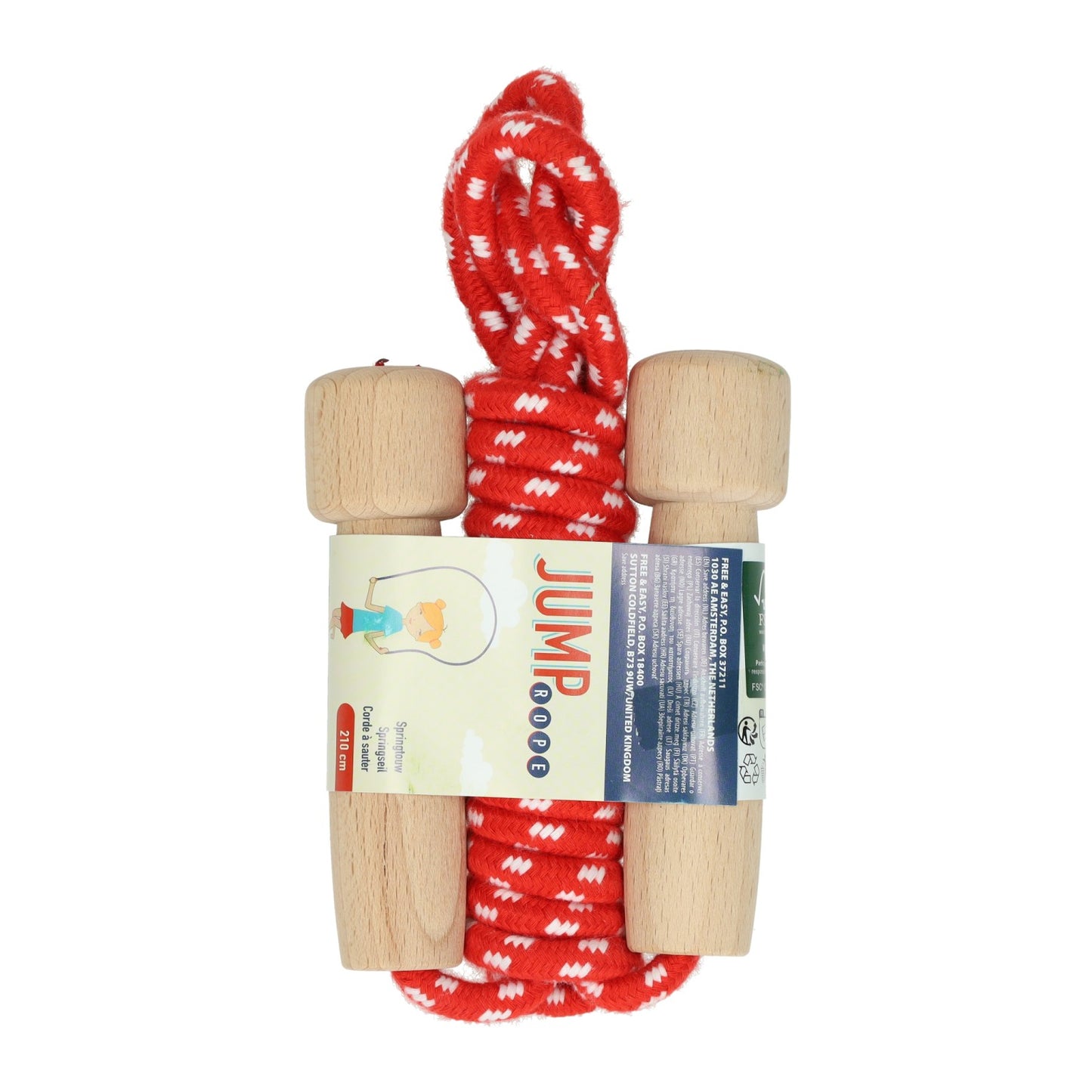 Springseil mit Holzgriffen – 210 cm