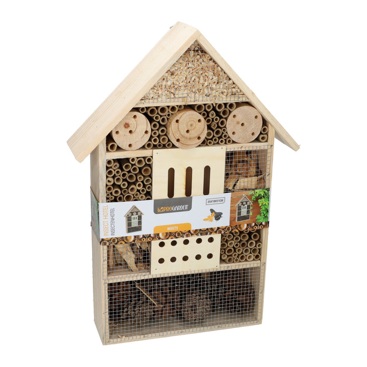 Großes Insektenhotel aus Holz - 35x10x51cm
