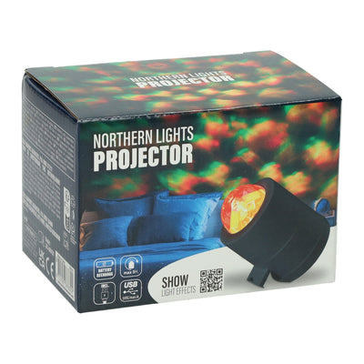 Nordlichtprojektor mit Wolken- und Mondeffekt