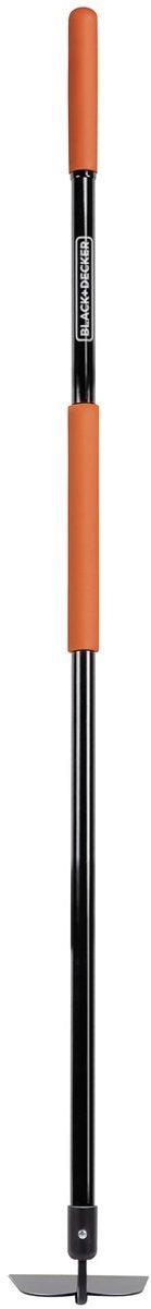 Black+Decker Hacke mit Stiel – 146 x 16 x 14,5 cm – 990 Gramm – Landhacke – Jäten und Bodenkultivieren – Schwarzorange