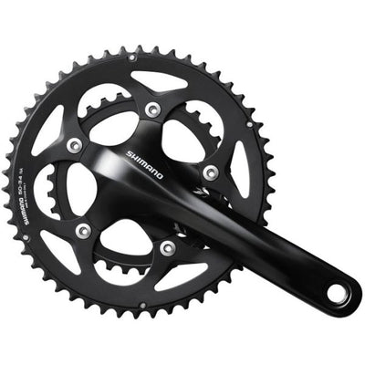 Shimano Kurbel 2 x 10 Speed ​​Road FC-RS400 175 50-34 Holle als schwarz