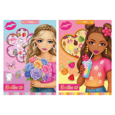 Besties Stickerbuch Neon A5 8 Blatt