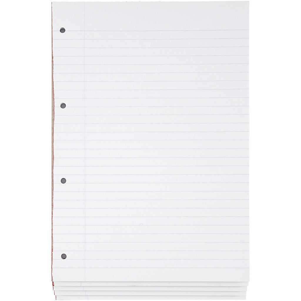 Bantex-Schreibblock, liniert, A4, Größe 21 x 29,7 cm, 5 Stück 1 Box