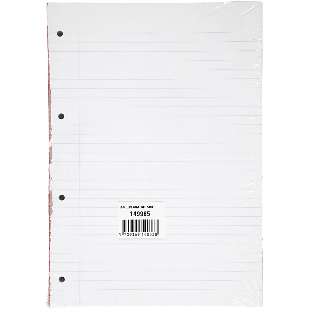 Schreibblock, liniert, A4, Größe 21x29,7 cm, 5 Stück 1 Box
