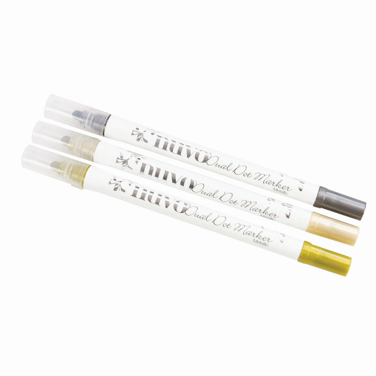 Nuvo von Tonic Studios Nuvo • Christmas Magic Dual Dot Marker Metallic 3 Stück