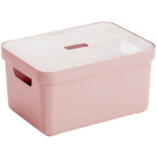 Sigma Home Aufbewahrungsbox 13l rosa 350x246x183mm | 3 Stück