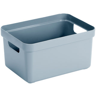 Sigma Home Aufbewahrungsbox 13l blau 350x246x183mm | 3 Stück