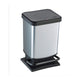 Rotho Rotho Paso Pedal Bin 20L Silber Metallic