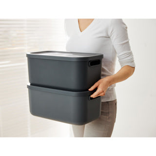 Rotho Rotho Albula Storagebox 12L Anthrazit