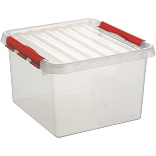 Q-Line-Box 26L transparent rot