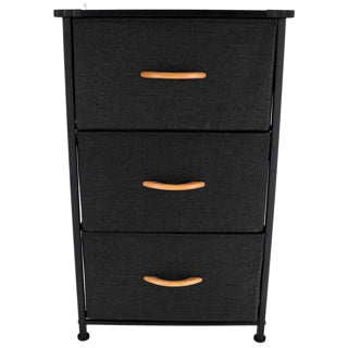Schrank mit 3 Klappschubladen und Eisenrahmen 45x30x73