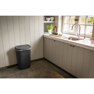Hurver Mistral Waste Bin Flat 50L Anthrazit
