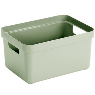 Sigma Home Aufbewahrungsbox 5l grün 252x175x122mm | 3 Stück