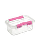Q-Line Fun Baking Storage Box 0,5L Transparent Pink