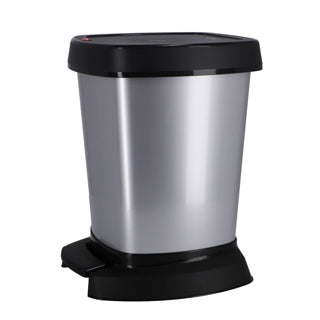 Rotho Rotho Paso Pedal Bin 6L Silber Metallic
