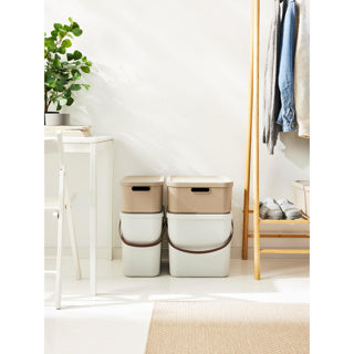 Dekoration Storage Box Albula Light 12 l Mistel weiß