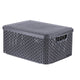 Curver Curver Storage Box Style mit Deckel M 18 l Metallic Silberfarbe