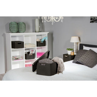 Curver Curver Storage Box Style mit Deckel M 18 l Metallic Silberfarbe