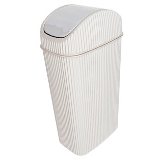 Tischabfall bin Alythia mit welligem Cover 4 -Liter -Beige