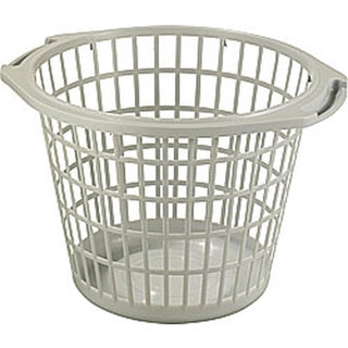 Wäschekorb Basic 48cm rund grau
