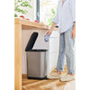 Rotho Ribbo Pedal Bin 35L Silber Metallic Anthrazit
