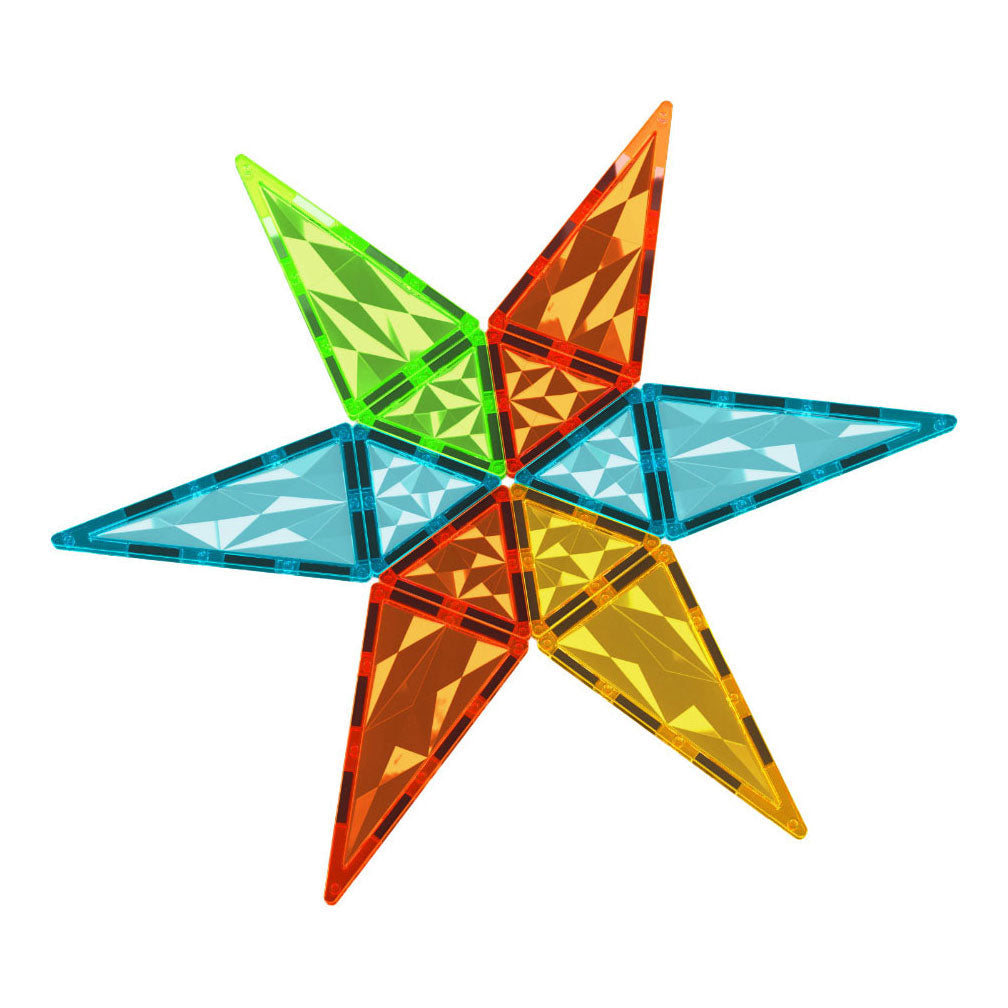 Geomag Magnetplättchen Edelstein-Raketen-Set – 32-tlg.