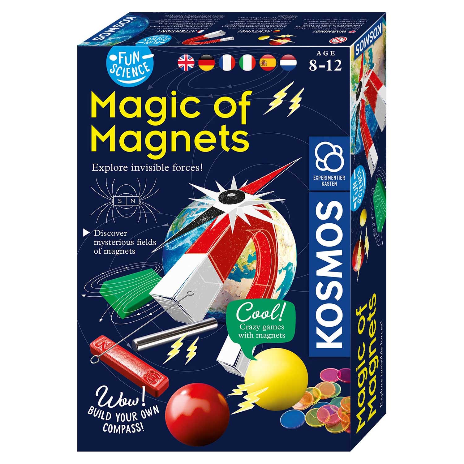 Cosmos -Magnetexperimente gesetzt