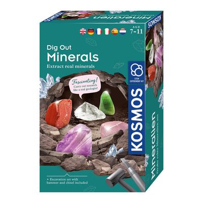 Kosmos -Mineralien graben aus