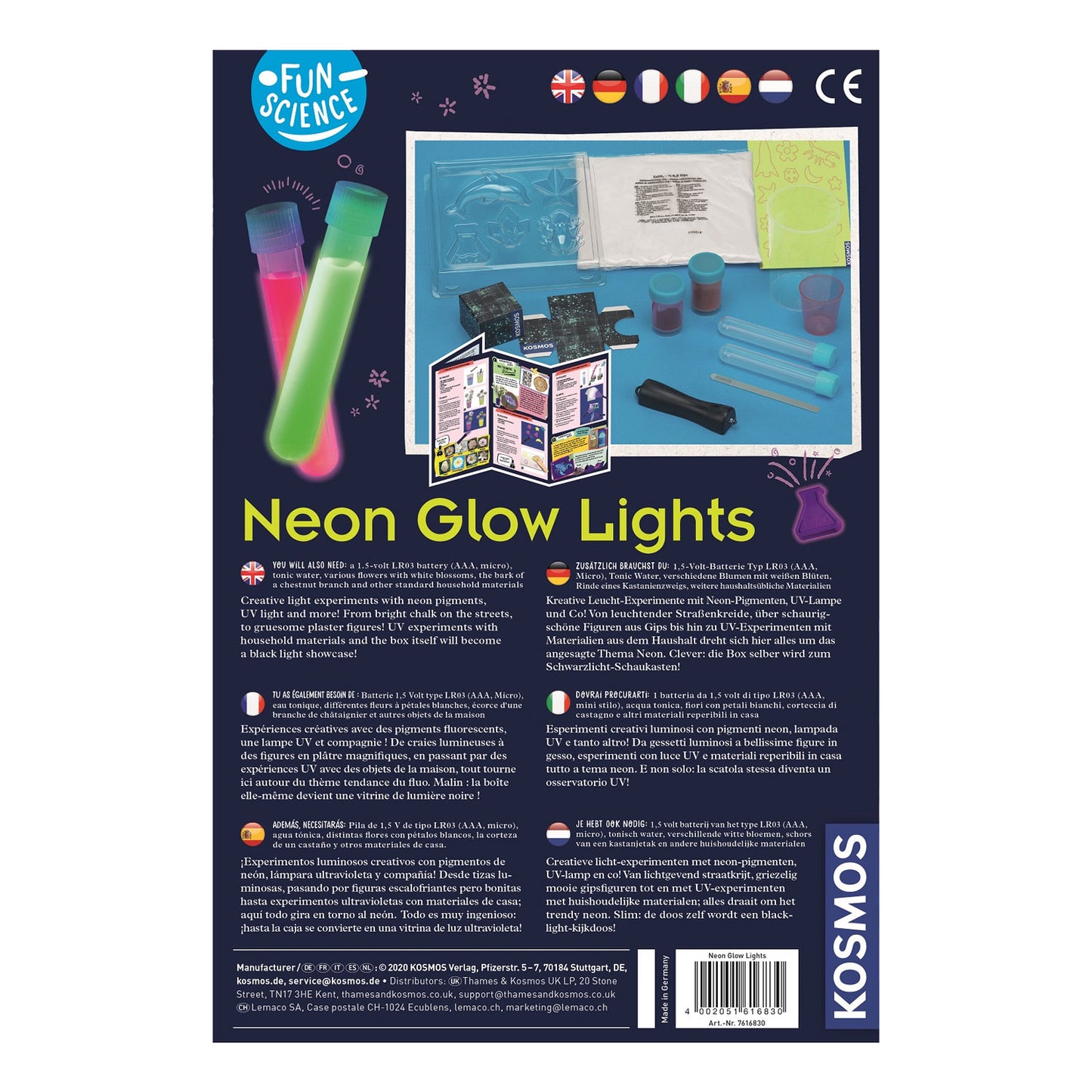 Cosmos Neon Glow Experimente