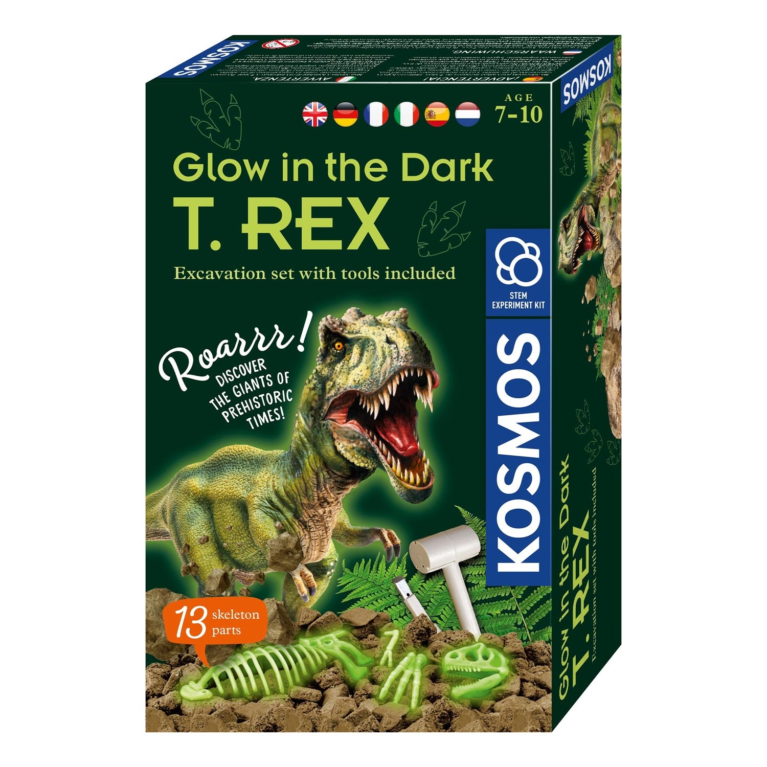 Kosmos leuchten im dunklen T-Rex-Bikken