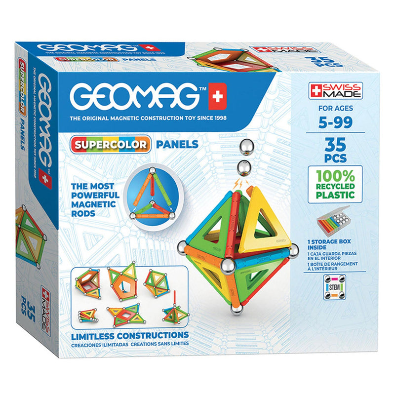Geomag Super -Farbpaneele recycelt, 35dlg.