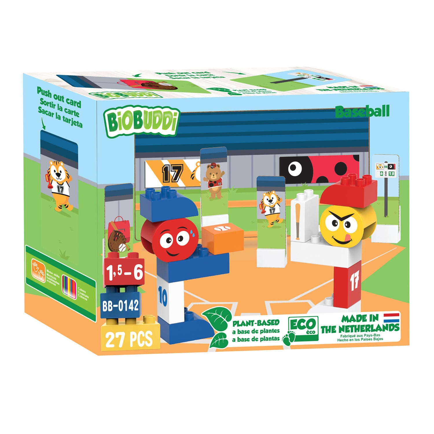 BIOBUDDI BAUSBABLE SET BASEBALL, 27DLG.