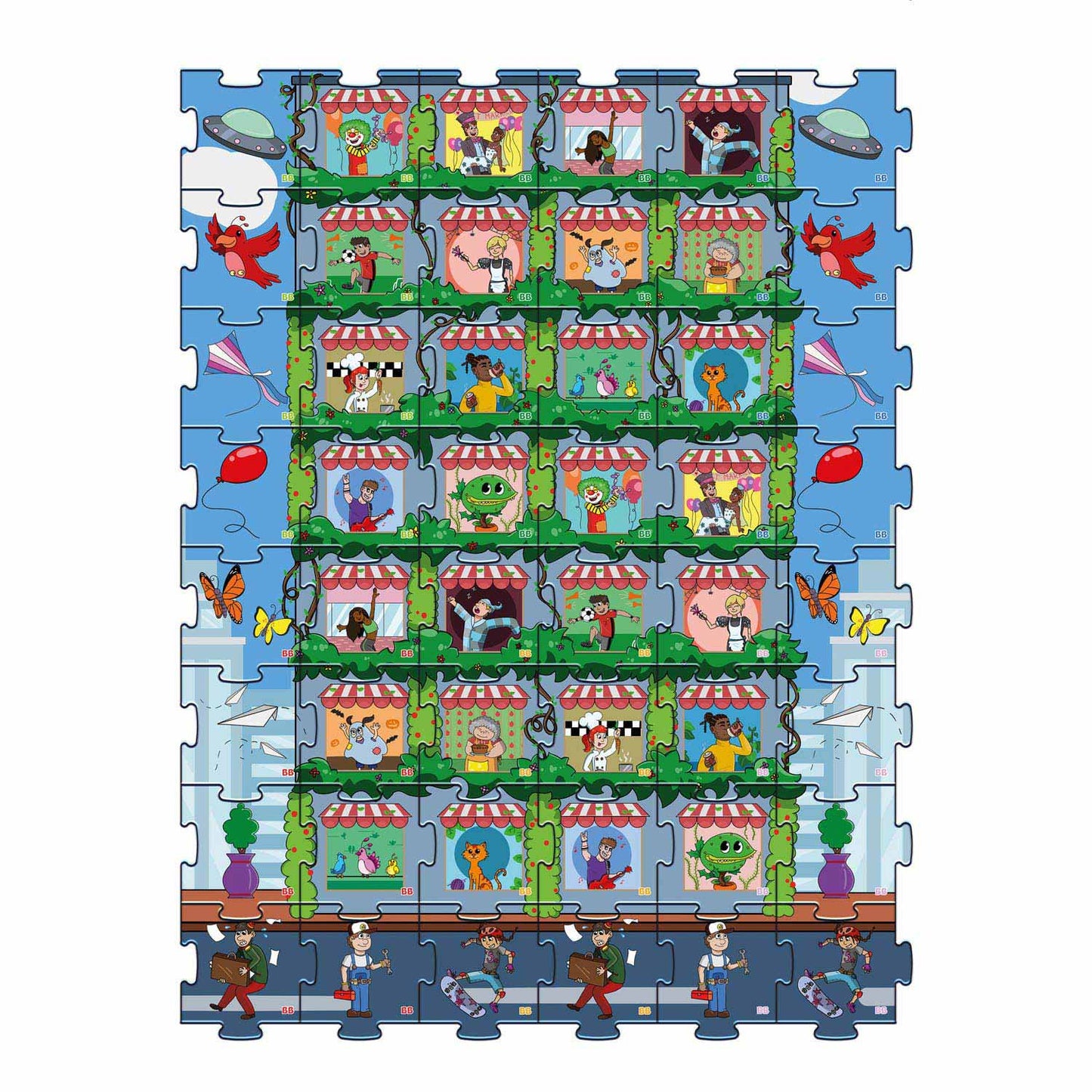 Biobuddi 2in1 Puzzle und Memo -Stadtleben