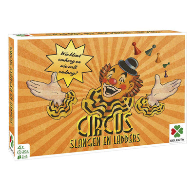 Selecta Brettspielspiele von da an -Kreisschlangen und Leitern