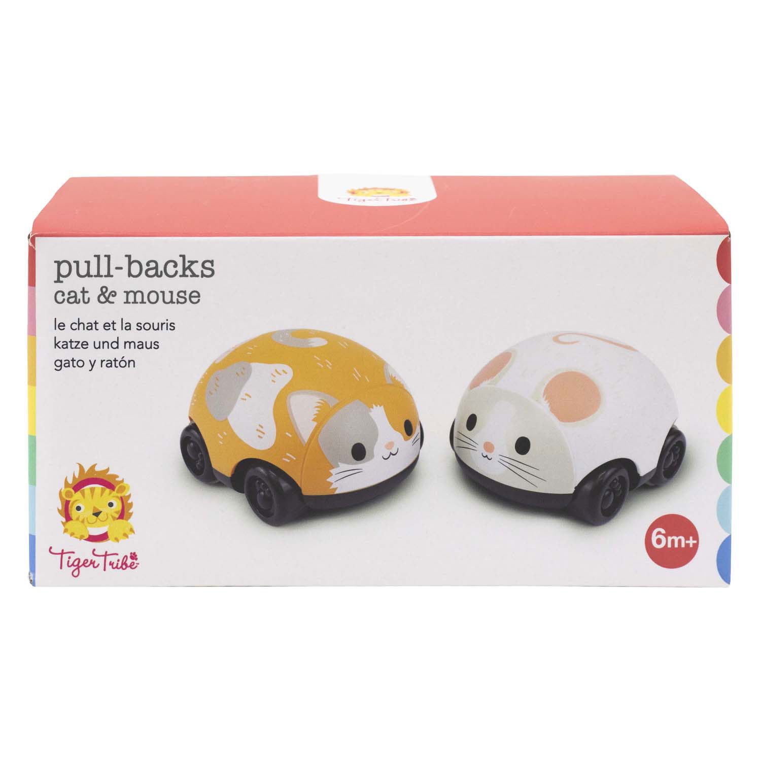 Selecta Pull -back -Fahrzeuge - Katze und Maus
