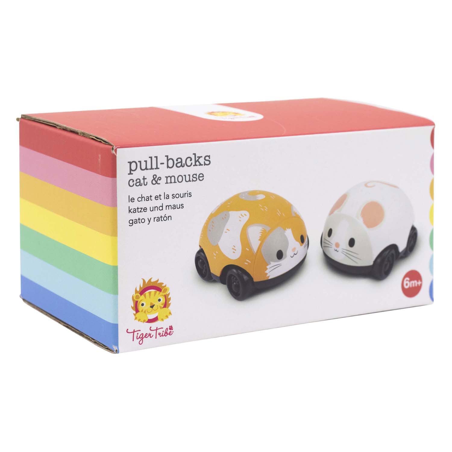 Selecta Pull -back -Fahrzeuge - Katze und Maus