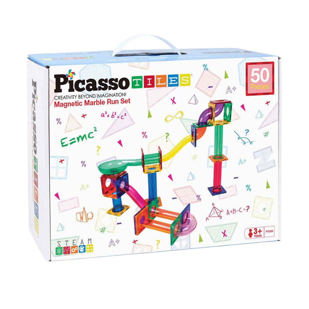 Selecta Picasso-Kugelbahn – magnetische Bauplättchen – 50 Stück.