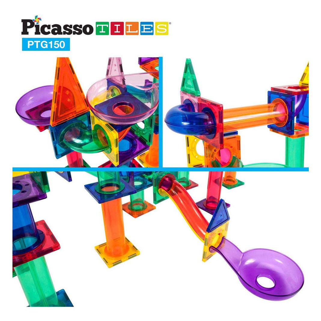 Selecta Picassotiles Marmor Lauf - Magnetische Gebäudefliesen, 150dlg.