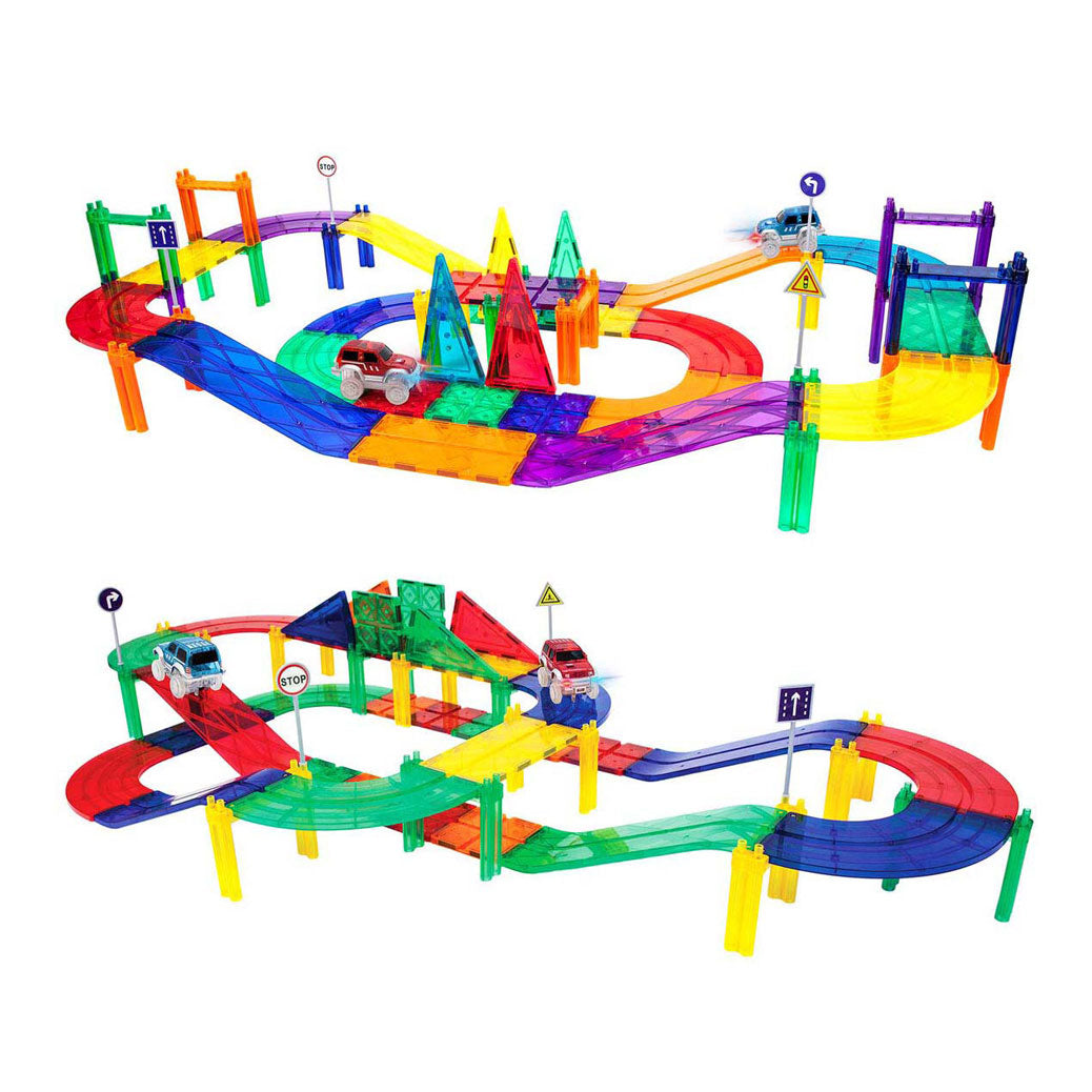 Selecta Picassotiles Race Track - Magnetic Building Tiles, 50DLG.