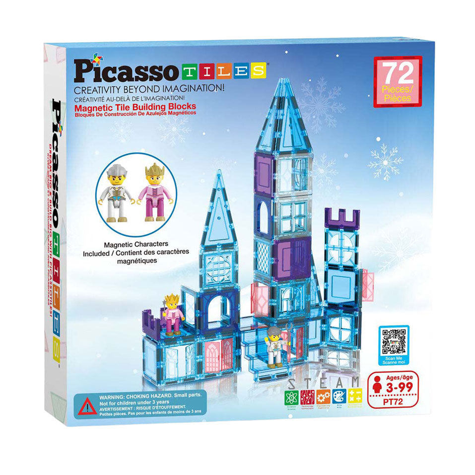 Selecta picassotiles Winterthema - Magnetische Gebäudefliesen, 72dlg.