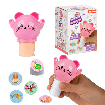 Toi-toys Aufklebermaschine Tier mit Aufkleberheft - 50 Aufkleber