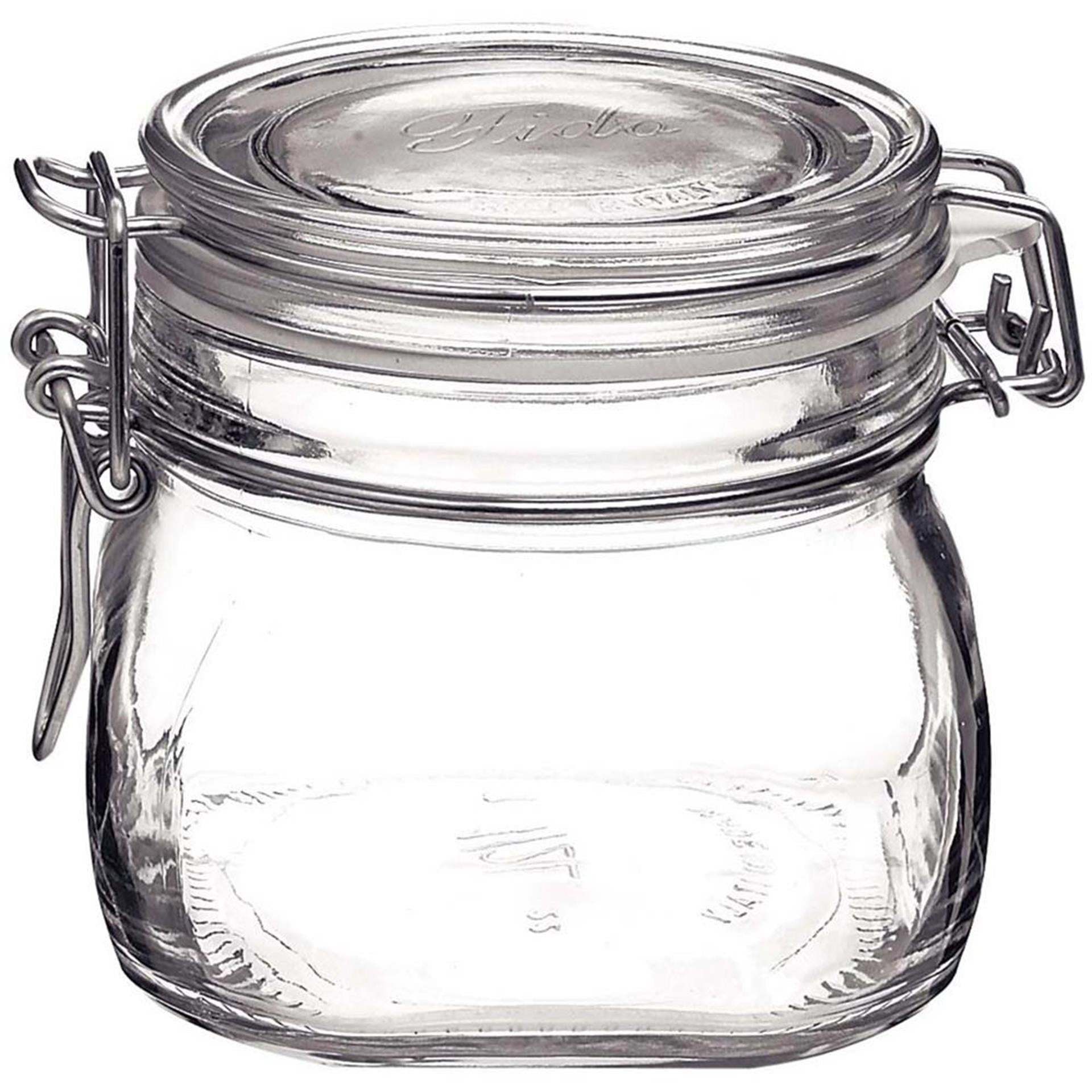 Rocco Bormioli Klemmtopf quadratisch 0,5 l Fido Packung à 6 Stück