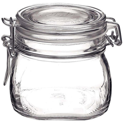 Rocco Bormioli Klemmtopf quadratisch 0,5 l Fido Packung à 6 Stück